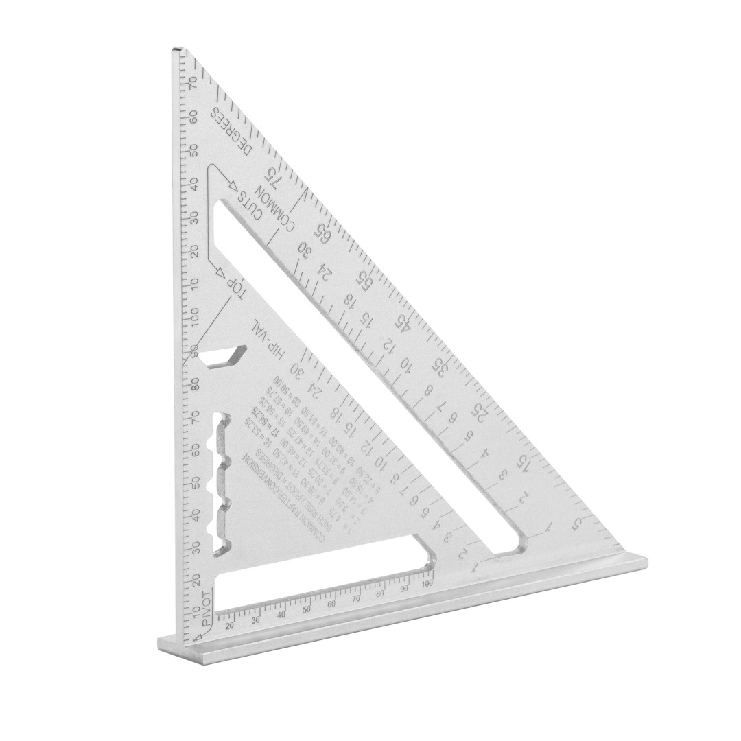 Ronix RH-9790 In Stock Metric Scales 1mm/m Aluminium 7'' Set Aluminum Angle 45 Degree Measuring Triangular Rule