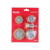 Ronix RH-9939 In Stock 5pcs Different Size Copper Plated Wire Available Wire Brush Set