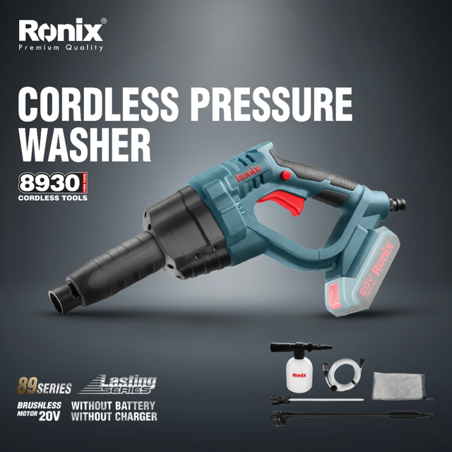 RONIX New High Pressure Cleaner Model 8930 Brushless Cordless Car Washer