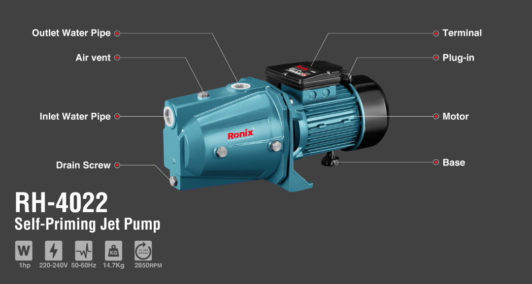Domestic RH-4022 Electric Booster Water Pump 220V Automatic Water Pressure Booster Pump for Home