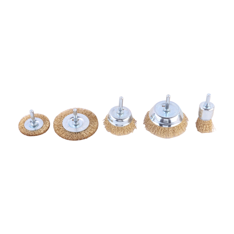 Ronix RH-9939 In Stock 5pcs Different Size Copper Plated Wire Available Wire Brush Set