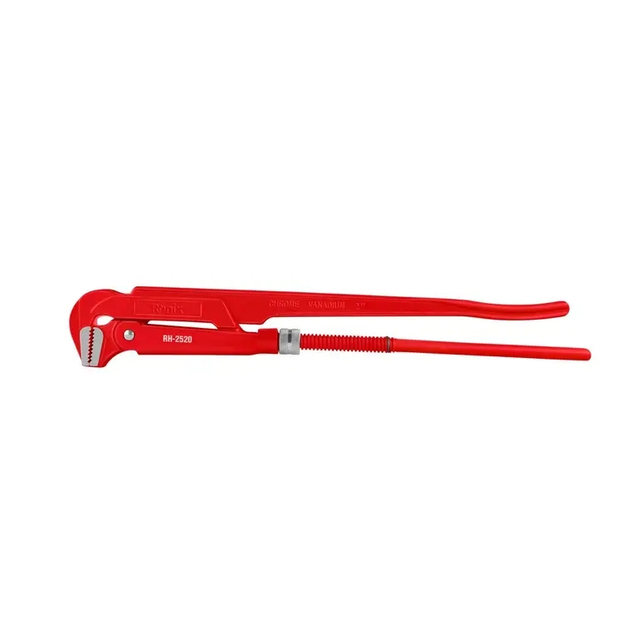 Ronix RH-2520 Pipe Wrench 2 inch 900Nm 50-55HRC Heavy Duty Straight Drop Forged Self Adjustable Pipe Spanner Wrench
