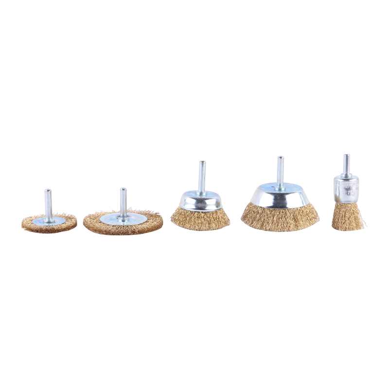 Ronix RH-9939 In Stock 5pcs Different Size Copper Plated Wire Available Wire Brush Set