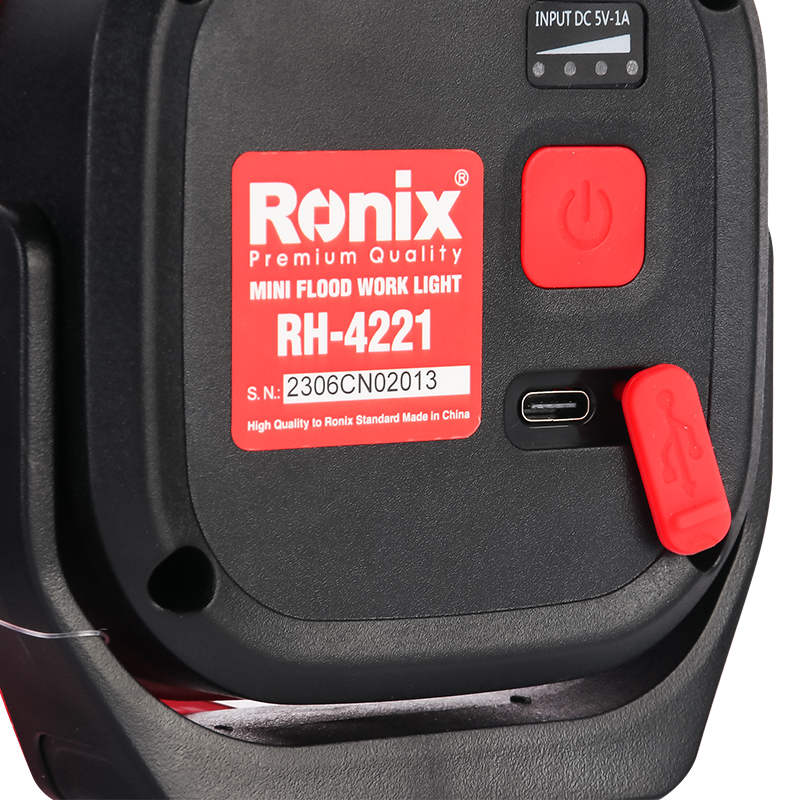 Ronix RH-4221 Outdoor Rechargeable Portable Pocket Magnetic Led Work Light