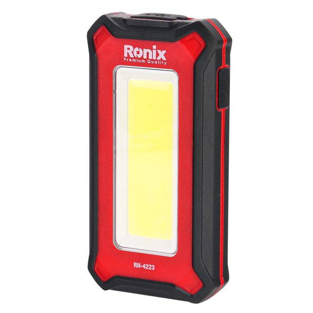 Ronix RH-4223 OEM Outdoor Portable Pocket Magnetic Rechargeable Cob Led Work Light