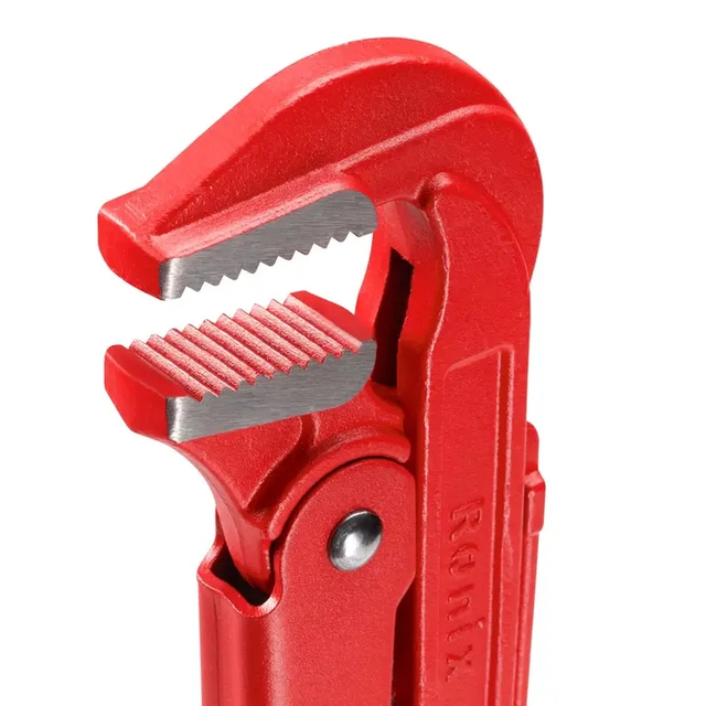 Ronix RH-2530 Pipe Wrench 3 inch 900Nm 50-55HRC Professional Cast Iron Adjustable Heavy Duty Pipe Wrench CS 