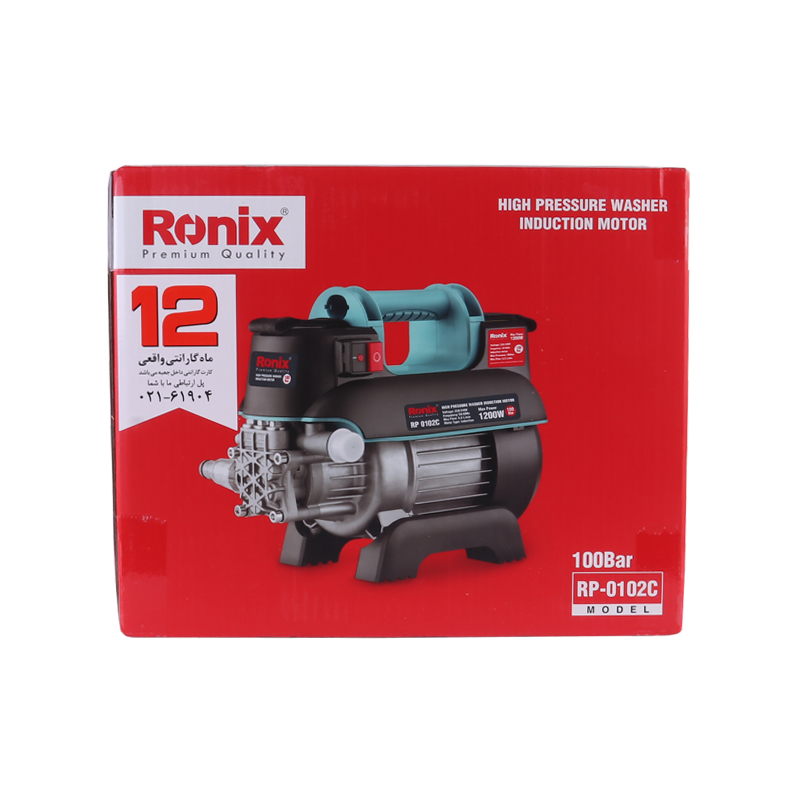 Ronix RP-0102C Car Using Tool 1200W 100Bar Electric High Pressure Washer