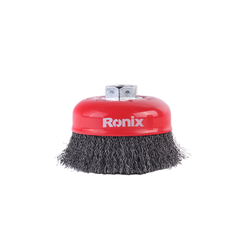 Ronix RH-9941 Circular Crimped Steel Wire Cup Brush for Grinder