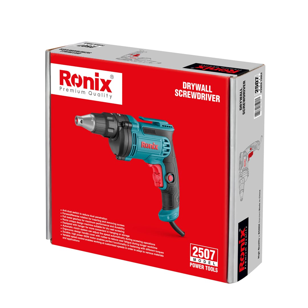 Ronix 2507 hot sale electric drywall screwdriver Mini Screwdriver