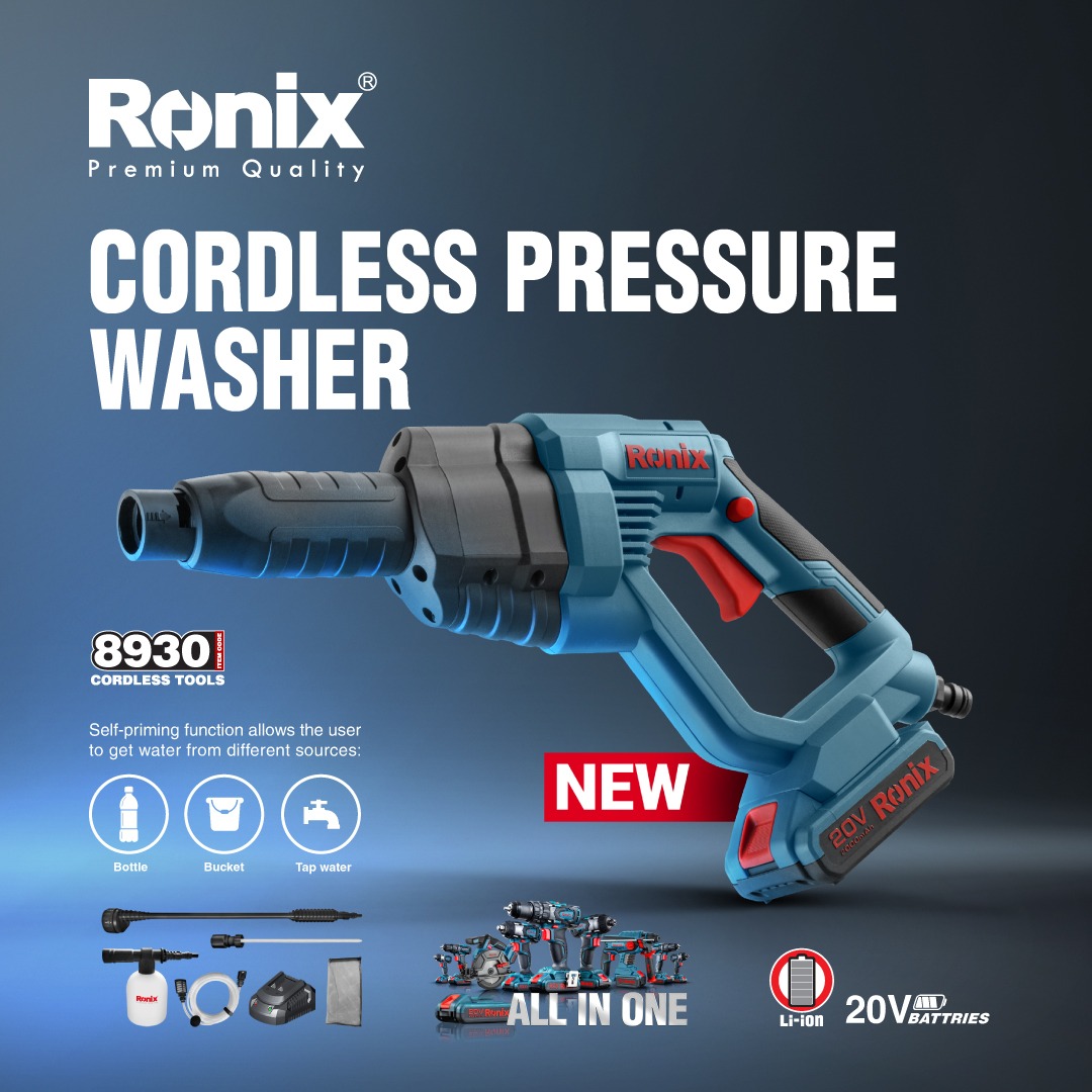 RONIX New High Pressure Cleaner Model 8930 Brushless Cordless Car Washer