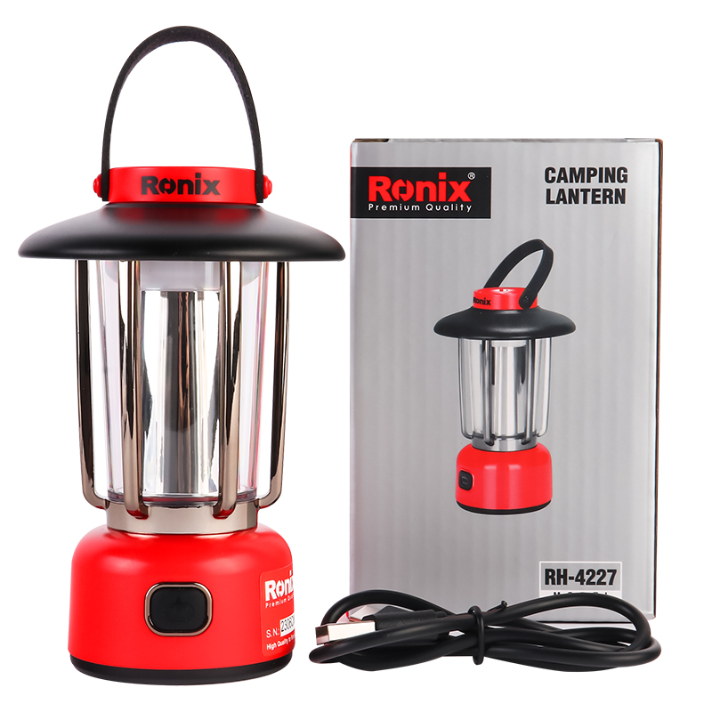 Ronix RH-4227 OEM Wholesale USB Rechargeable Stepless Dimming of Cold And Warm Light Outdoor Tent Lamp
