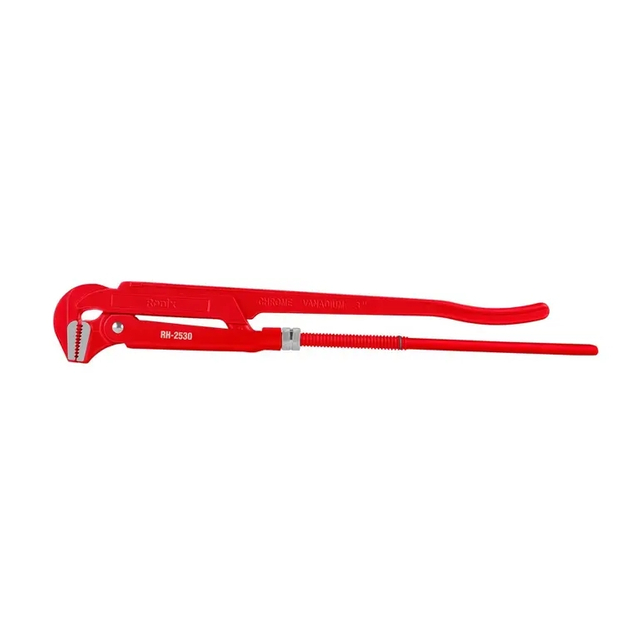 Ronix RH-2530 Pipe Wrench 3 inch 900Nm 50-55HRC Professional Cast Iron Adjustable Heavy Duty Pipe Wrench CS 