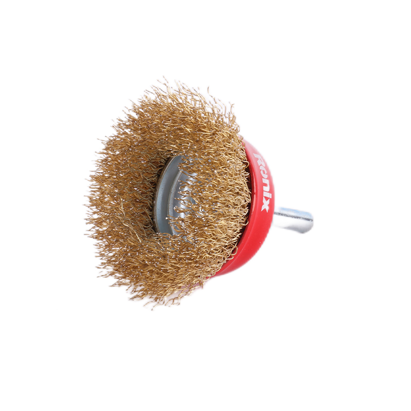 Ronix Wire Cup Brush RH-9946 Crimped wire Cup Brush Rotary Steel Wire Brush Angle Grinder Industry clean polish metal surface