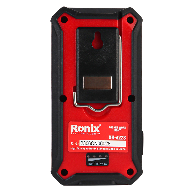 Ronix RH-4223 OEM Outdoor Portable Pocket Magnetic Rechargeable Cob Led Work Light