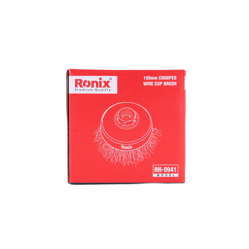 Ronix RH-9941 Circular Crimped Steel Wire Cup Brush for Grinder