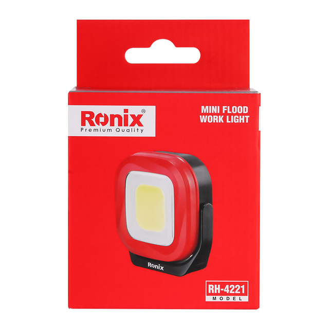 Ronix RH-4221 Outdoor Rechargeable Portable Pocket Magnetic Led Work Light