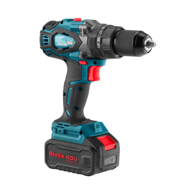Ronix 8905-40V Brushless Hammer Drill 150N.m
