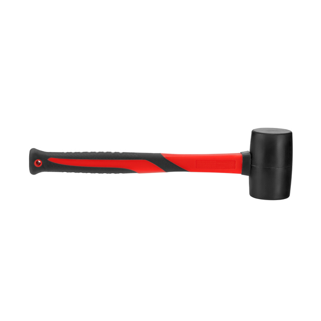 Ronix Rubber Hammer RH-4731 Long Fibreglass Handle Hard Wearing Rubber and Wall Hanging Hole in Handle
