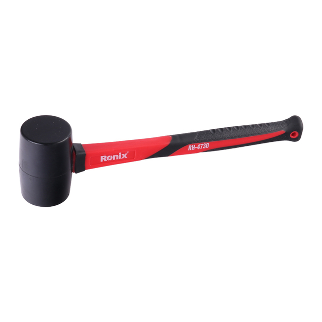 Ronix in stock RH-4730 Heavy Duty Rubber Mallet Hammer Professional Floor Ceramic Tile Installation Fiberglass Rubber Hammer