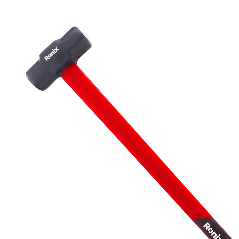 Ronix Rh-4745 6LB Sledge Hammer Quality Shock-Resistant Fiberglass Handle Sledge Hammer Steel Head Sledge Hammer