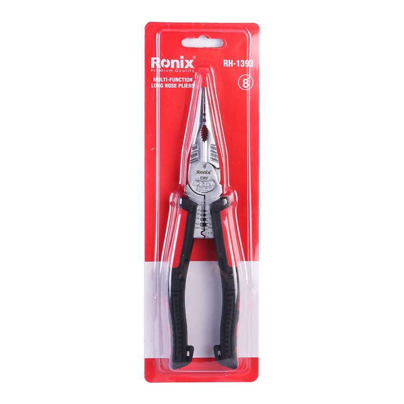 Ronix in stock RH-1393 Cr-V 8 inch CRV and TPR Pliers Tools Hand Tool Multi-Function Combination Pliers