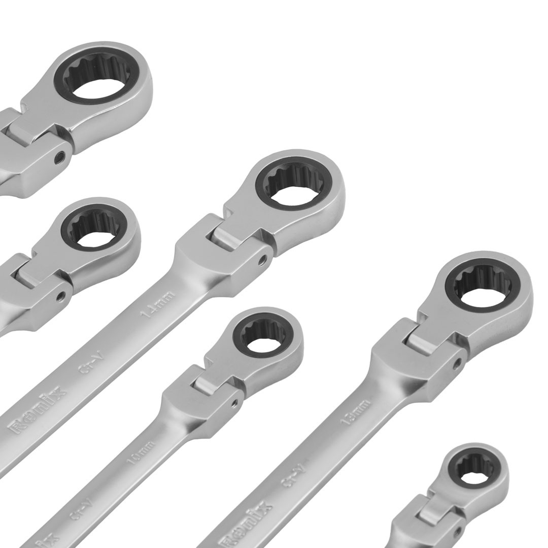 Ronix RH-2174 Ratchet Spanner 8/10/12/13/14/17mm