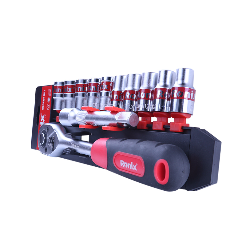 Ronix Socket Set RH-2643 12pcs Hand Tool Hand Carbon Steel Ratchet Handle Socket Sets No reviews yet