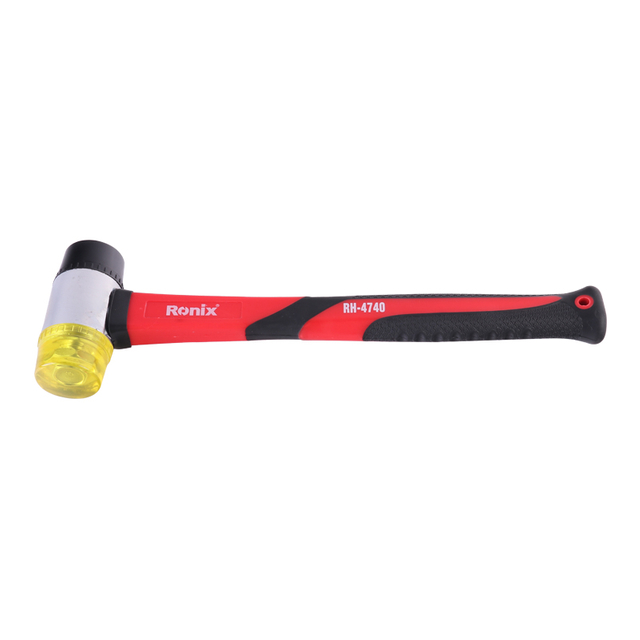 Ronix in stock RH-4740 Heavy Duty Rubber Mallet Hammer Professional Floor Ceramic Tile Installation Fiberglass Install hammer