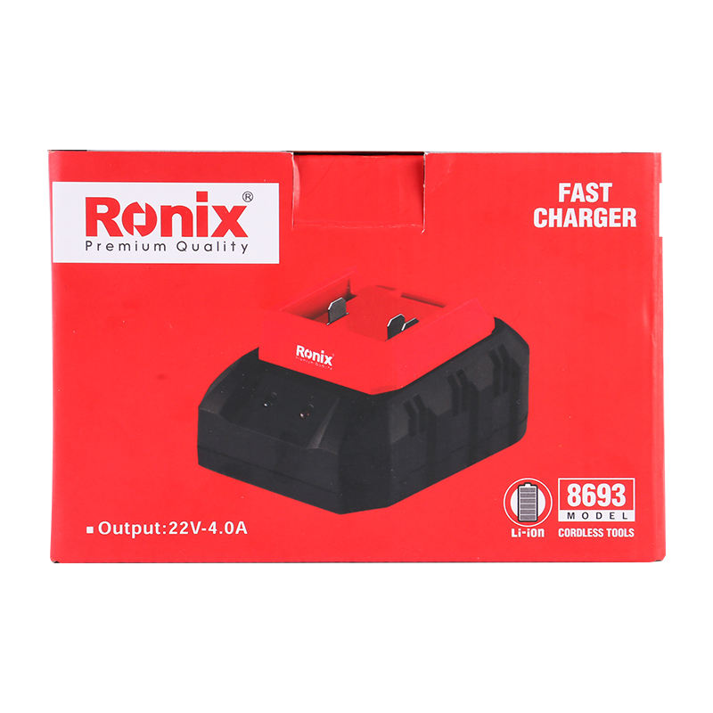 Ronix 8693 22V 4.0A Charger Rechargeable Lithium Replacement cordless Power tools Series Quick charger 