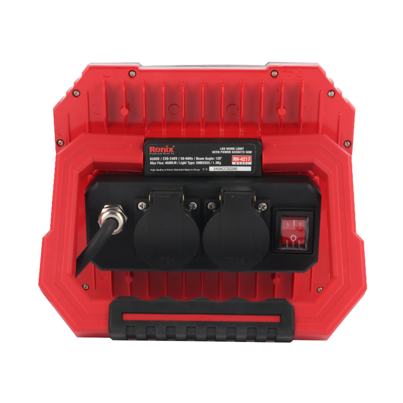 RH-4217 LED work light with power sockets 50W 6500K