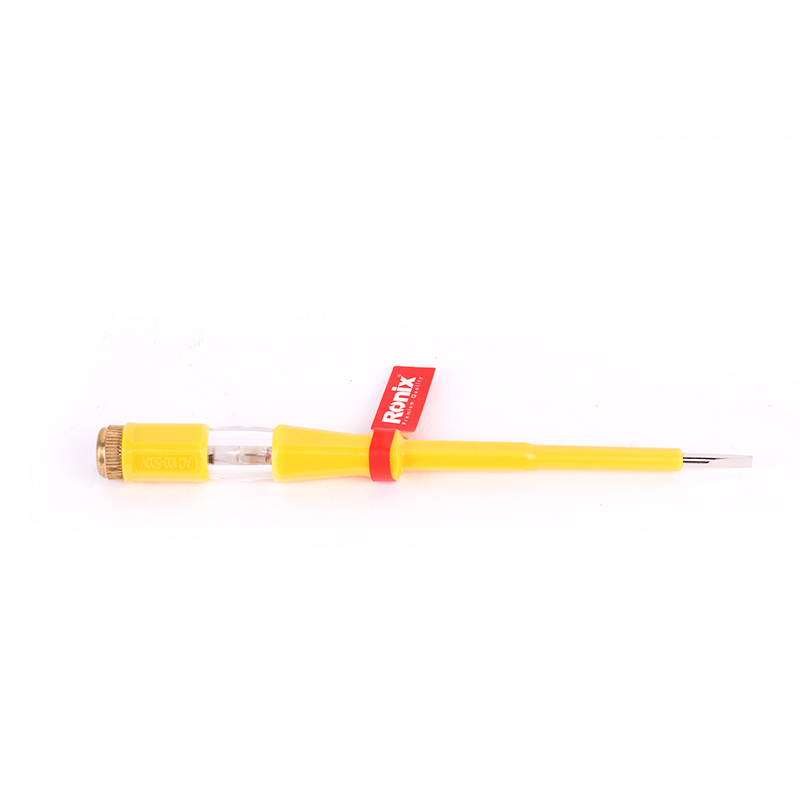 Ronix RH-2718 Light Test Pen 180mm Stainless Steel Electrical Test Screwdriver Pen