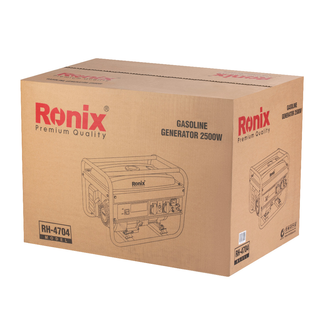 Ronix RH-4704 Gasoline Generator Professional Emergency Power Supply 2500W Portable Generator