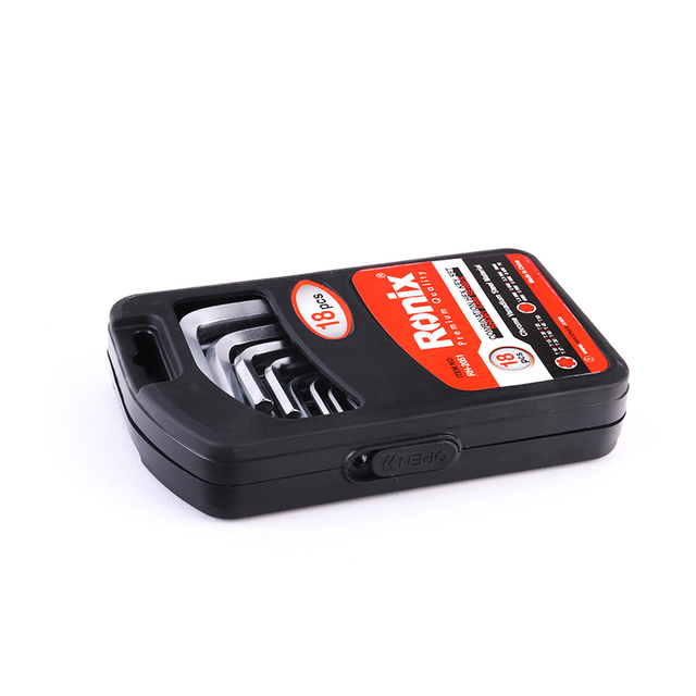 18PCS Combination Hex Torx Key Set Short Long Arm L Keys Hex Key Set Allen Wrench