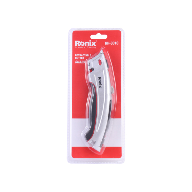 Ronix Knife Cutter RH-3010 Sk2 Paper Cutter Knife Metal Holder Office Cutting Tools Holder Blades Pocket Knife