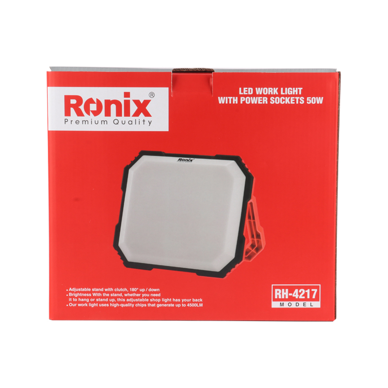 RH-4217 LED work light with power sockets 50W 6500K