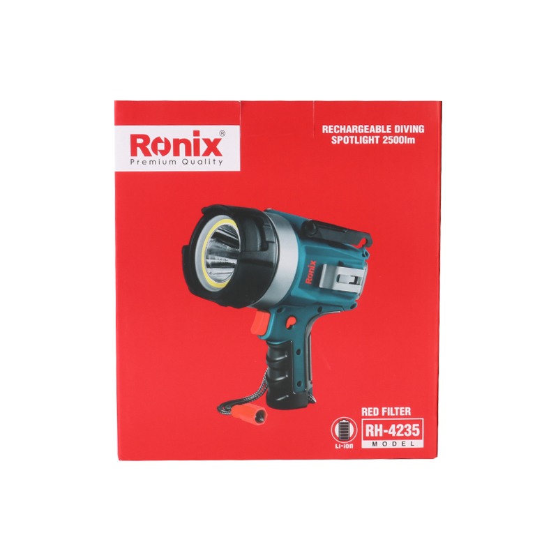Ronix RH-4235 Cordless Rechargeable Led Diving Spotlight 2500lm