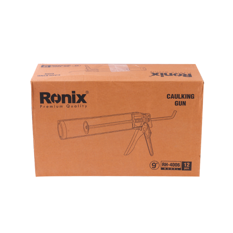 Ronix Caulk Gun RH-4006 Nozzle Glue Gun Single Component Hand Movement Metal Glue Pressure Barrel Caulking Gun