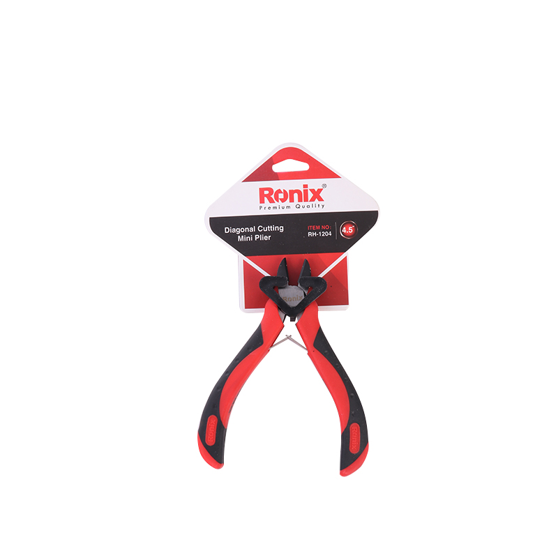 Ronix In stock RH-1204 Mini Diagonal Pliers Cutters Cutting Side Snips Flush Pliers Nipper Anti-slip Rubber plier