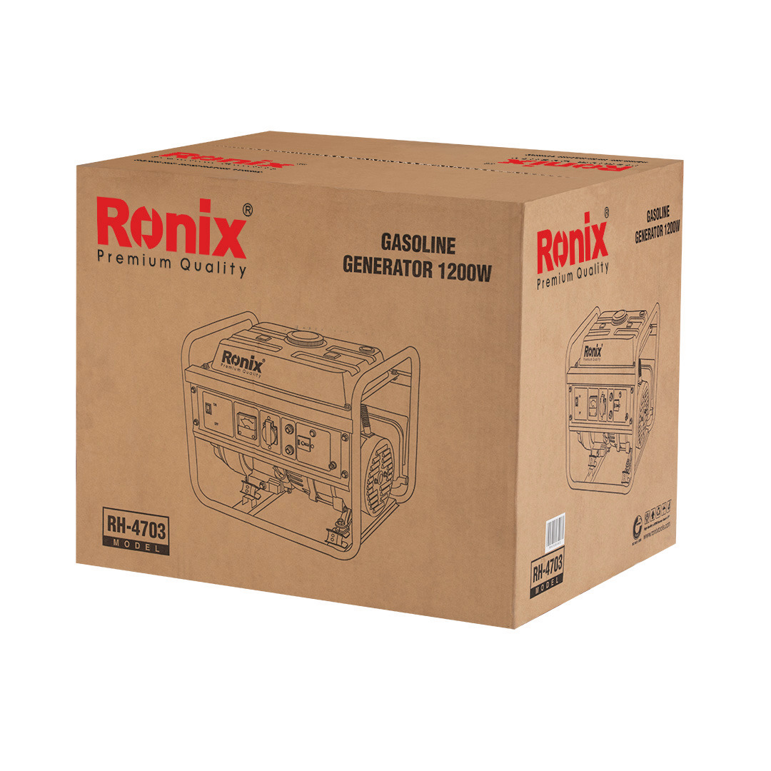 Ronix RH-4703 Gasoline Generator Emergency Power Supply 1200W Portable Generator