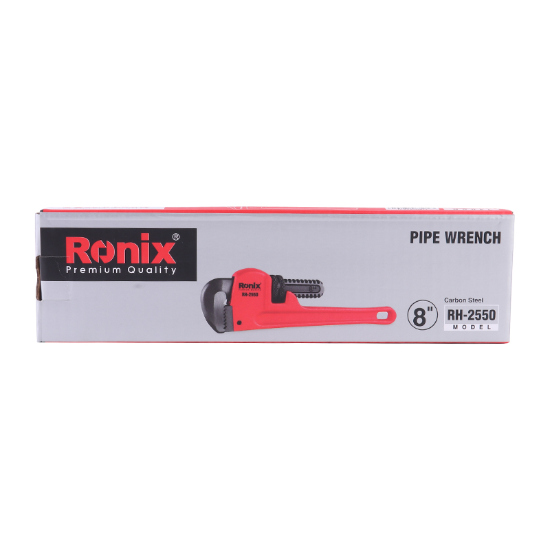 Ronix in stock RH-2550 8-12"pipe wrench Heavy Duty Adjustable stainless steel adjustable water spanner pipe wrench