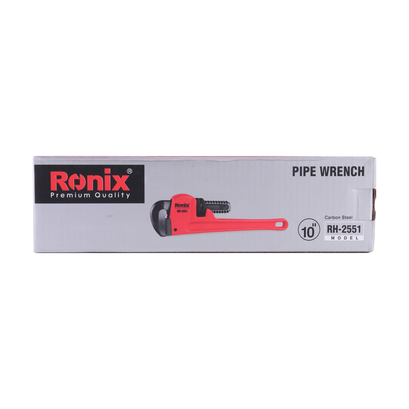 Ronix in stock RH-2551 8-12"pipe wrench Heavy Duty Adjustable stainless steel adjustable water spanner pipe wrench