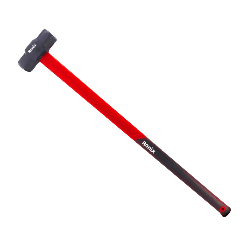 Ronix Rh-4746 6LB Sledge Hammer Quality Shock-Resistant Fiberglass Handle Sledge Hammer Steel Head Sledge Hammer