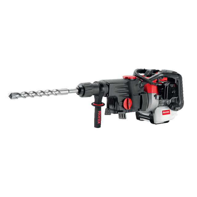 Ronix 2790 Multi-functional Concrete Power Gasoline Rotary Hammer 