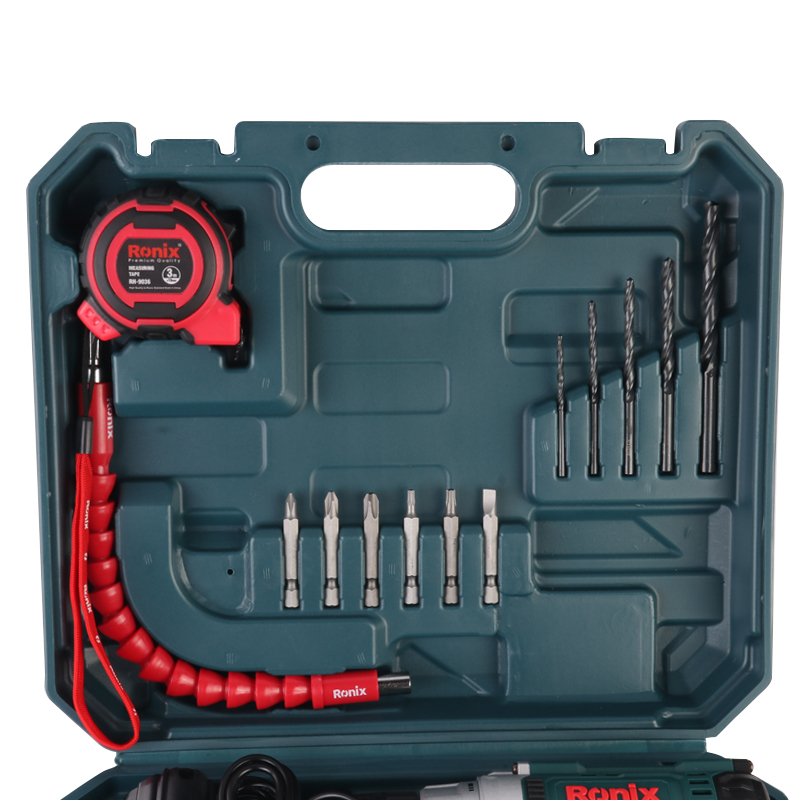Ronix RS-8613 Lithium-Ion Cordless Drill Set Keyless