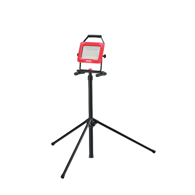 Ronix RH-4218 LED Work Light with Tripod Stand 50W Rechargeable