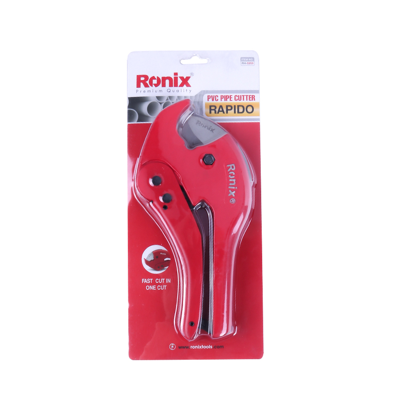 Ronix RH-3203 Stainless Steel Blade 42mm Garden Hand Tools Heavy Duty Fast Cutting PPR PE PEX Tubing PVC Tube Pipe Cutter