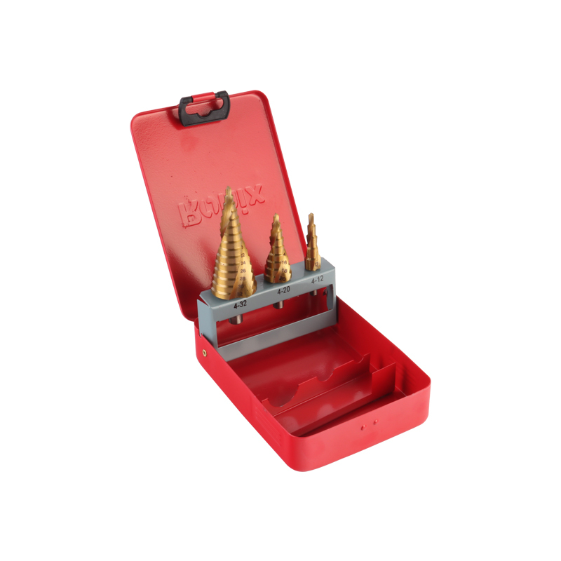 Ronix RH-5903 Spiral Step Drill 3PCS HSS M2