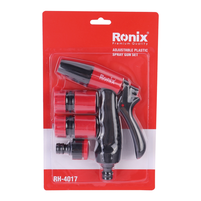 Ronix Tools RH-4017 Adjustable Soft Coated Plastic Water Spray Gun Set