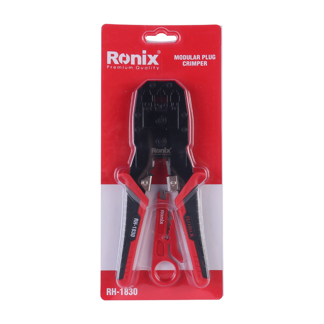 Ronix in stock RH-1830 SK-5 A3 steel Heavy duty Multifunction Network Cable Hand Crimper modular plug crimper plier