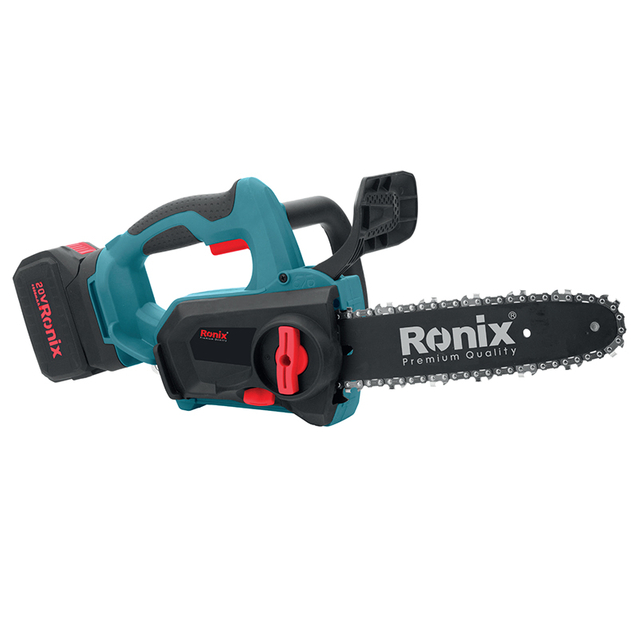 Ronix Model 8651 20V Cordless Brushless Chain saw 10" Electric Chain Saw Machine for Wood Cutting